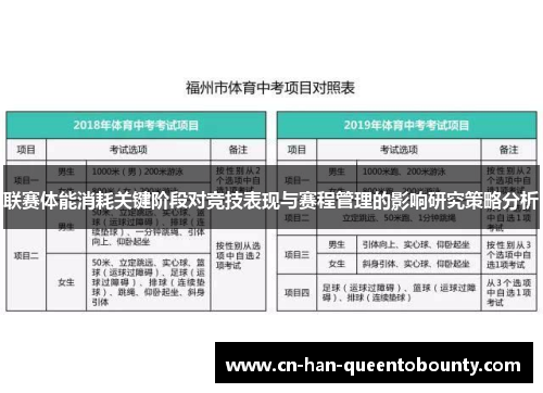 联赛体能消耗关键阶段对竞技表现与赛程管理的影响研究策略分析 联赛体能消耗关键阶段对竞技表现与赛程管理的影响研究策略分析